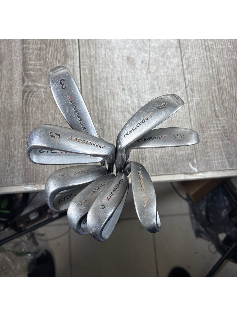 Adams Golf GT2 Undercut Iron Set 3-PW RH True Temper Steel 8 Clubs